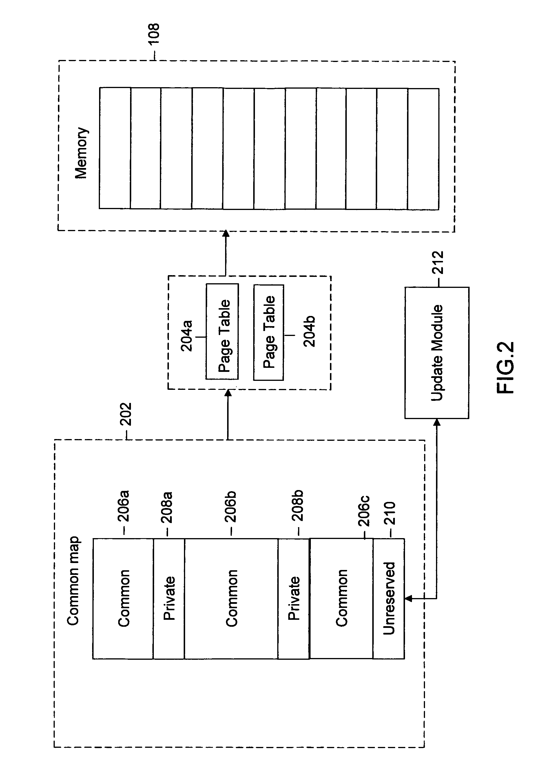 Method and system for managing virtual addresses of a plurality of processes corresponding to an application