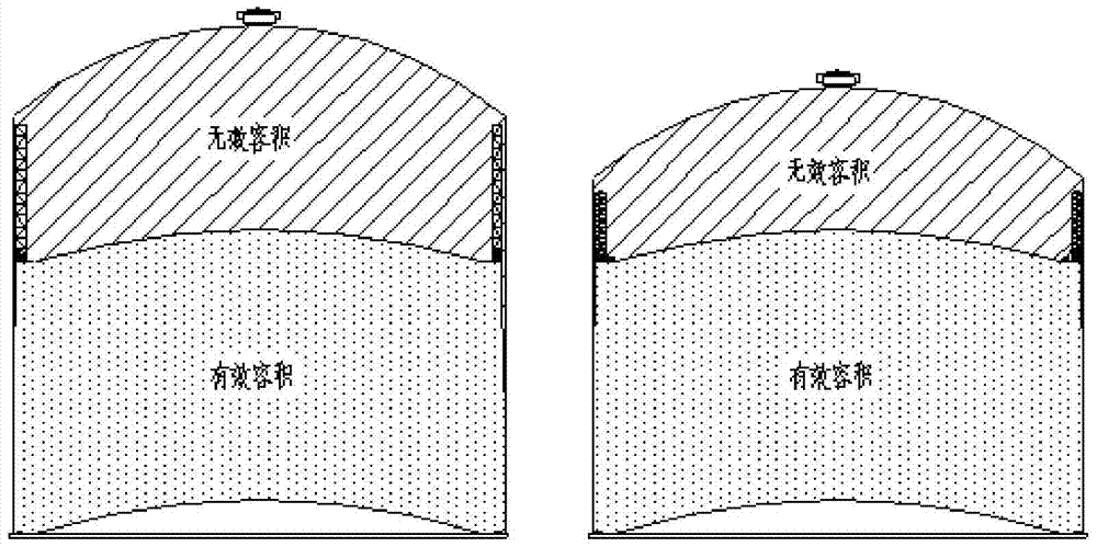 Piston bracket retractable single-section rubber membrane sealed dry gas holder