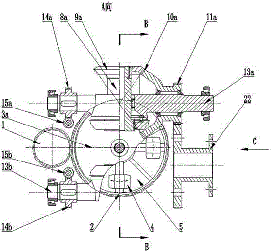 Single disc half torus type continuously variable transmission