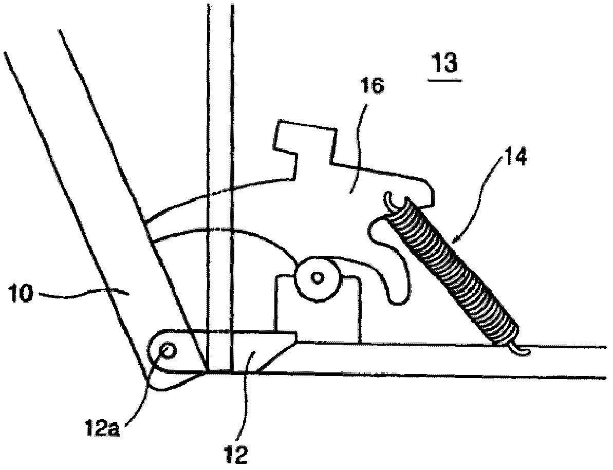 Opening and closing structure of pull-down oven door