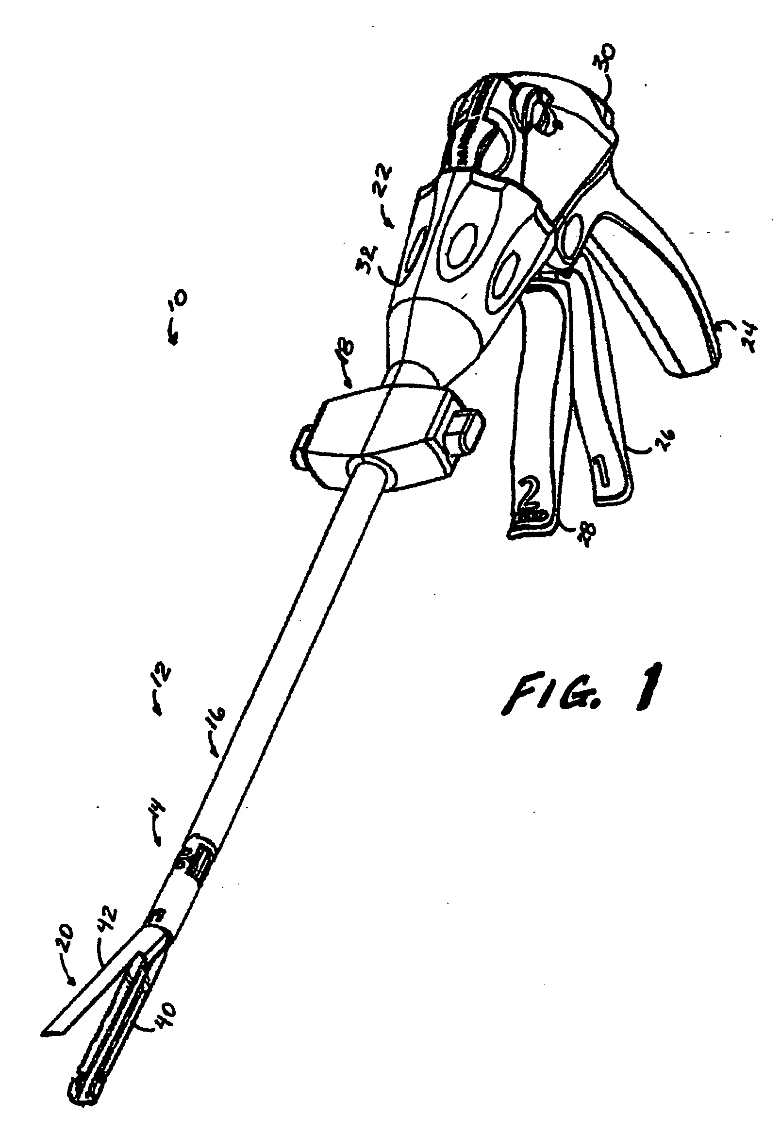 Surgical instrument with guided laterally moving articulation member