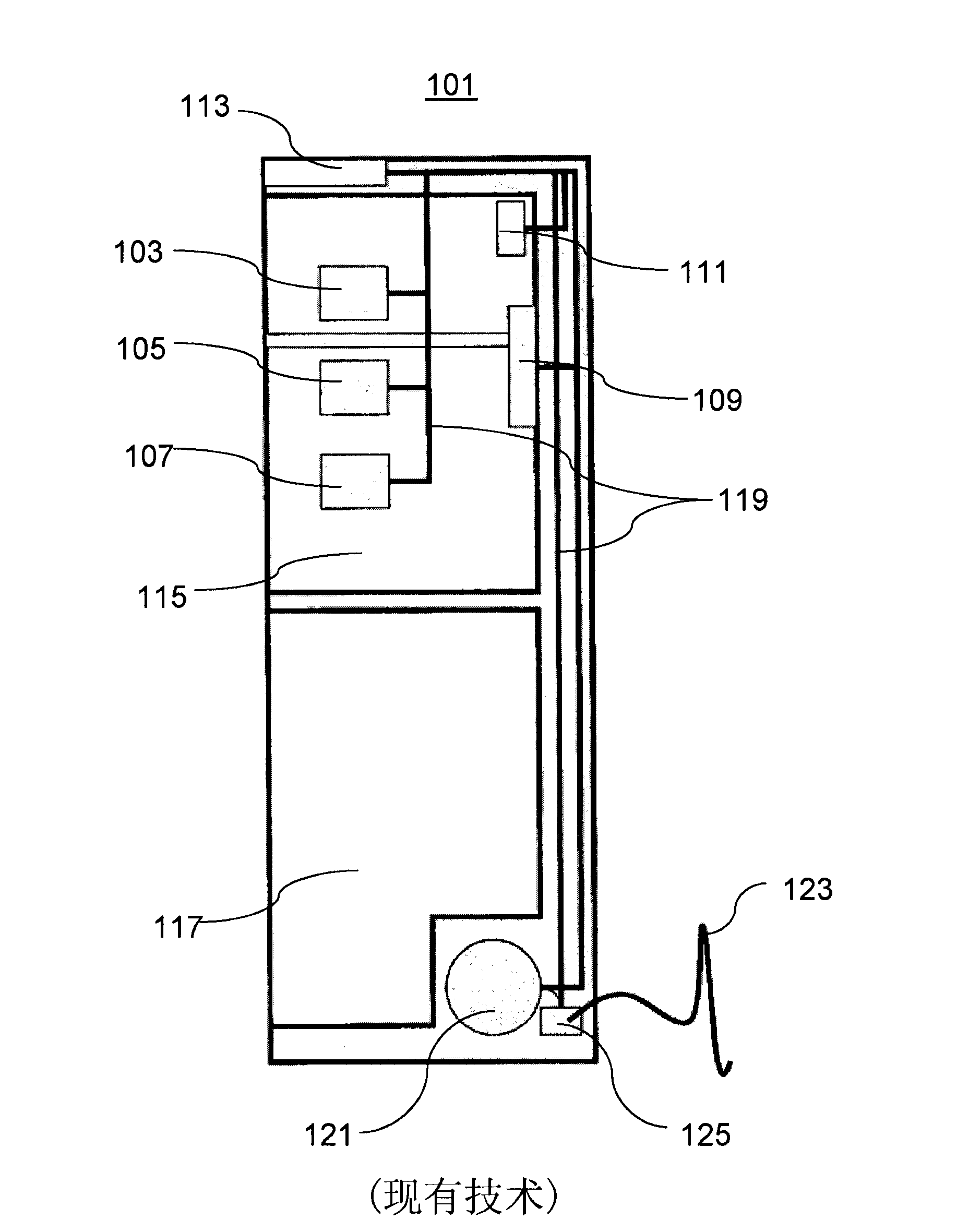 Domestic appliance transmitting electric power to electric equipment unit in directed wireless mode