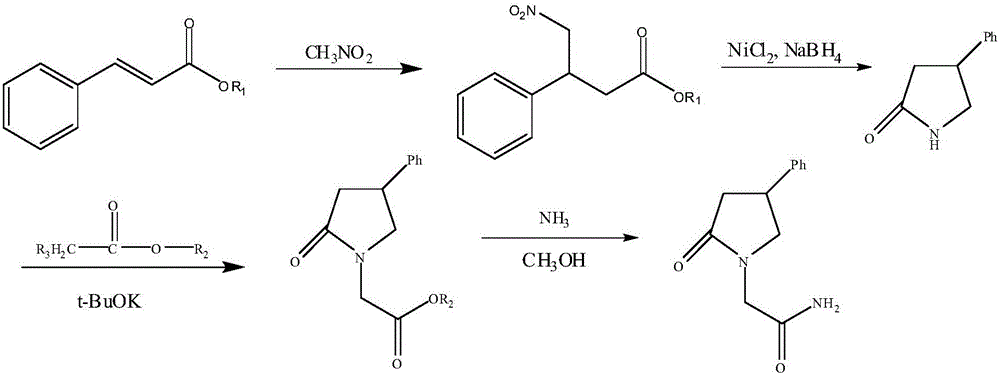 Method for preparing phenyl piracetam