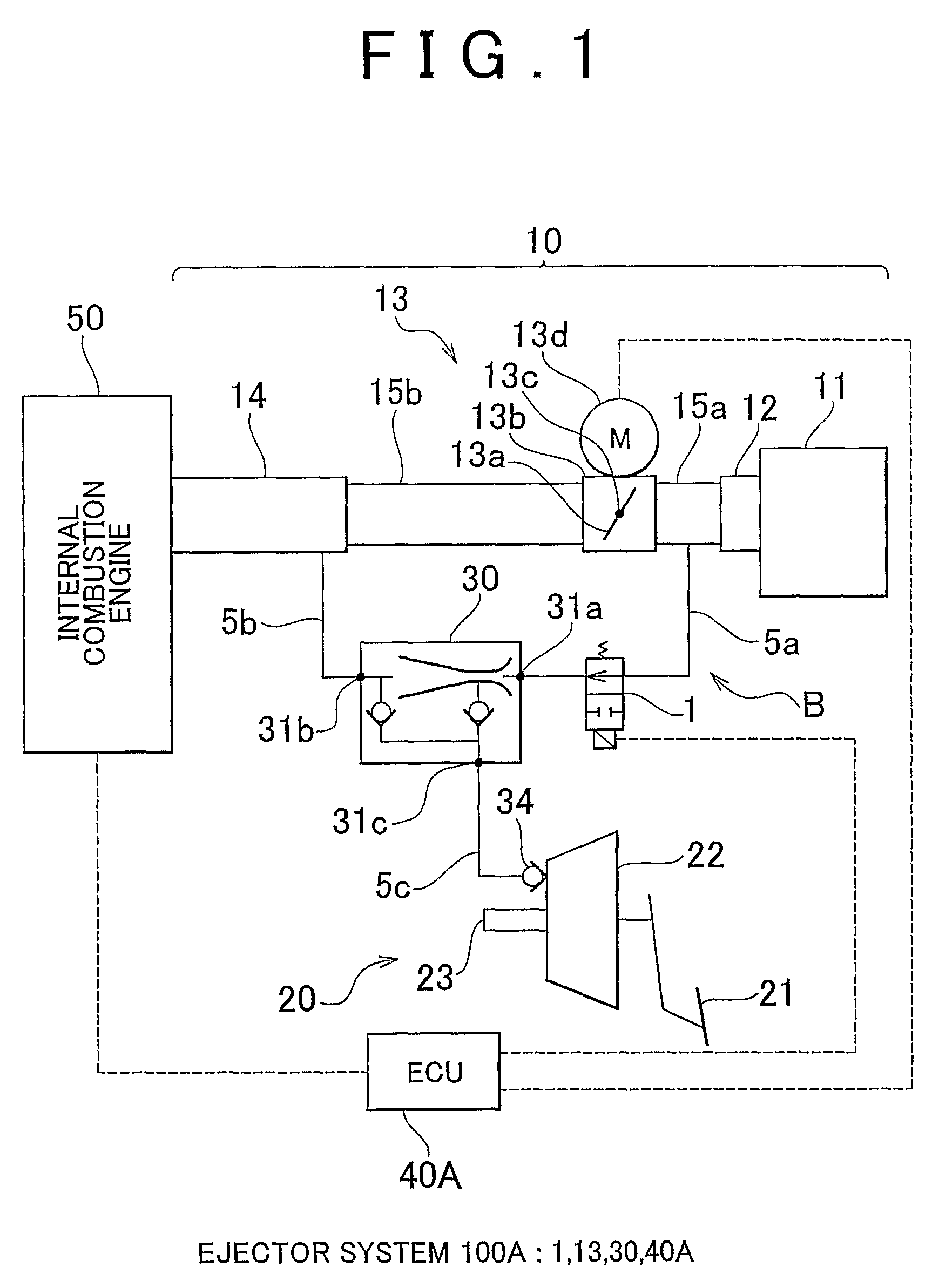 Ejector system for a vehicle and ejector system controller
