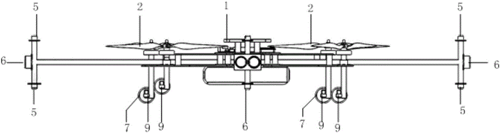 Rotor type air-ground integrated amphibious active olfaction robot and odor detection method thereof