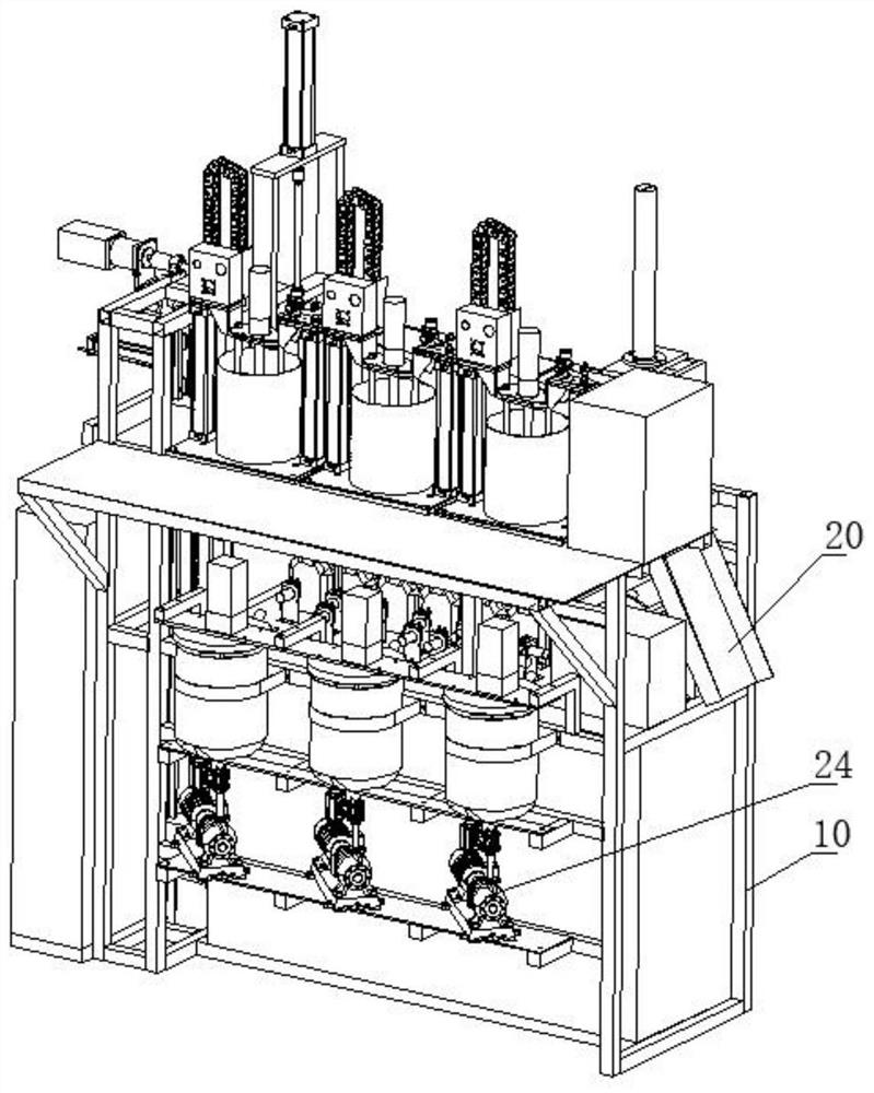 Automatic polyurethane color-matching stirring processing system and method