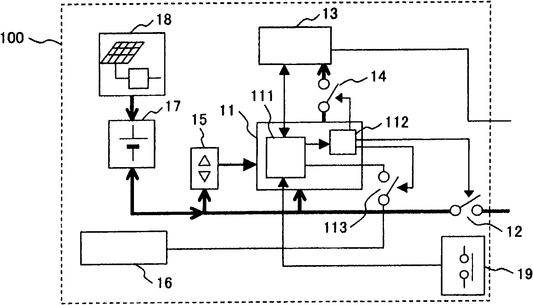 Elevator power saving system and power saving method