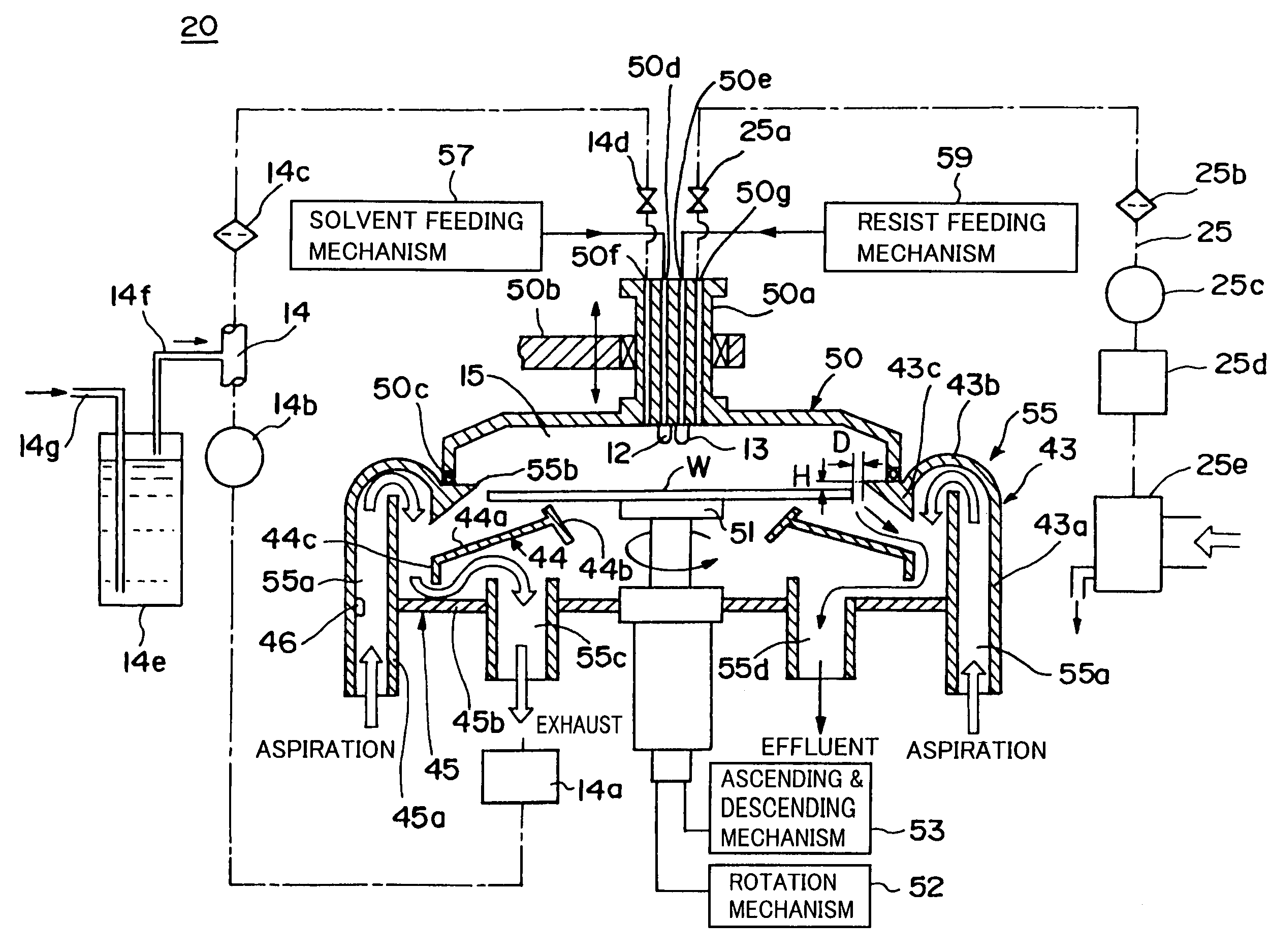 Apparatus and method of forming an applied film
