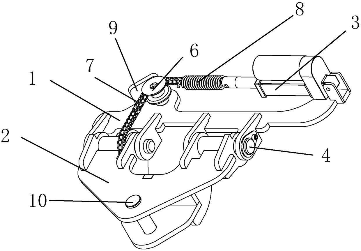 Traction device for an electric floor sweeper