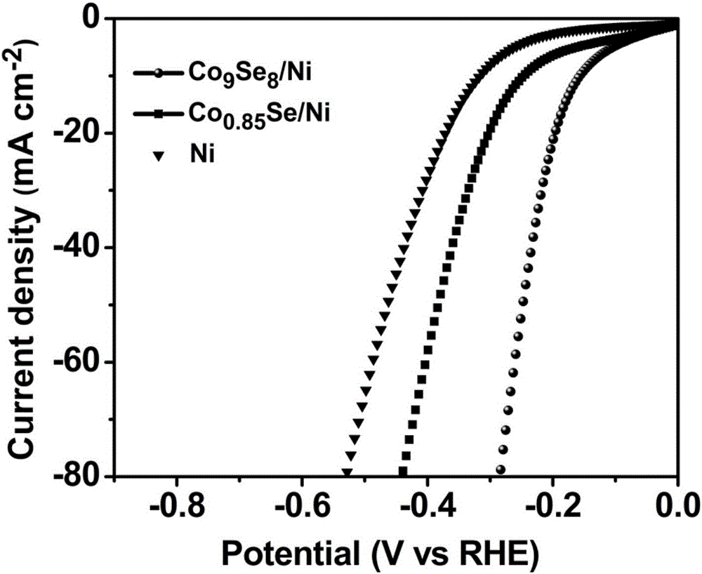 Low overpotential electrocatalyst for producing hydrogen by efficient water splitting and preparation method of electrocatalyst