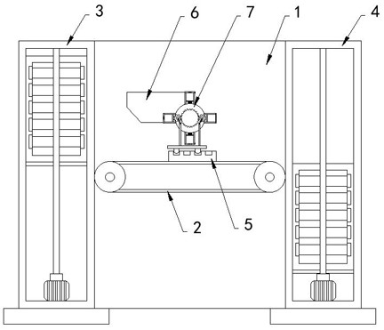 An automatic discharge machine for capacitor production