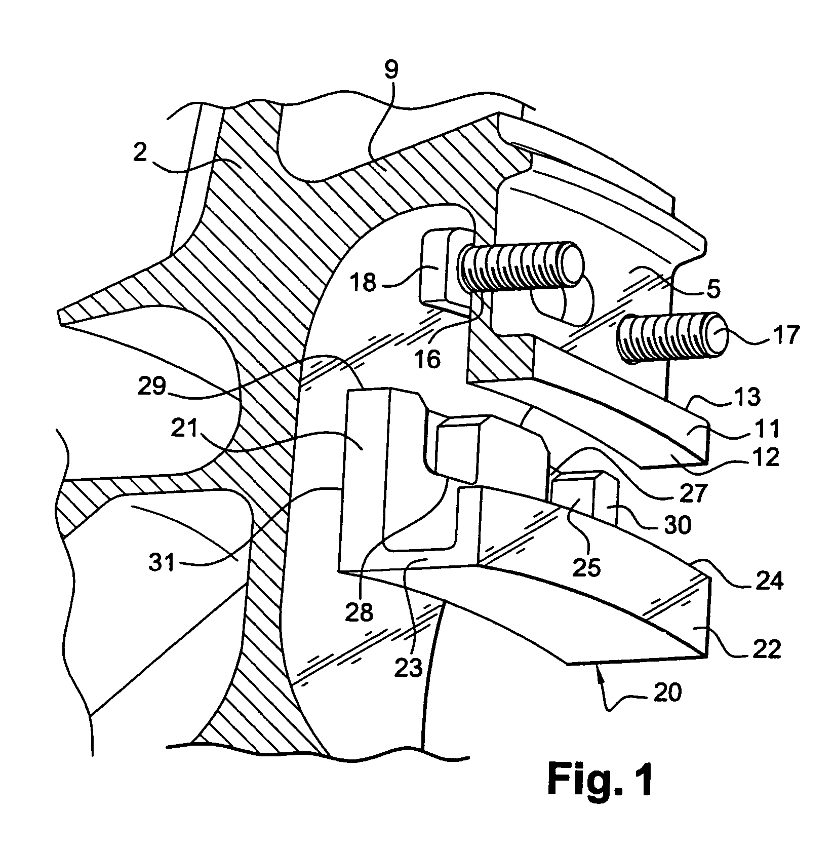 Screw and nut fastening device