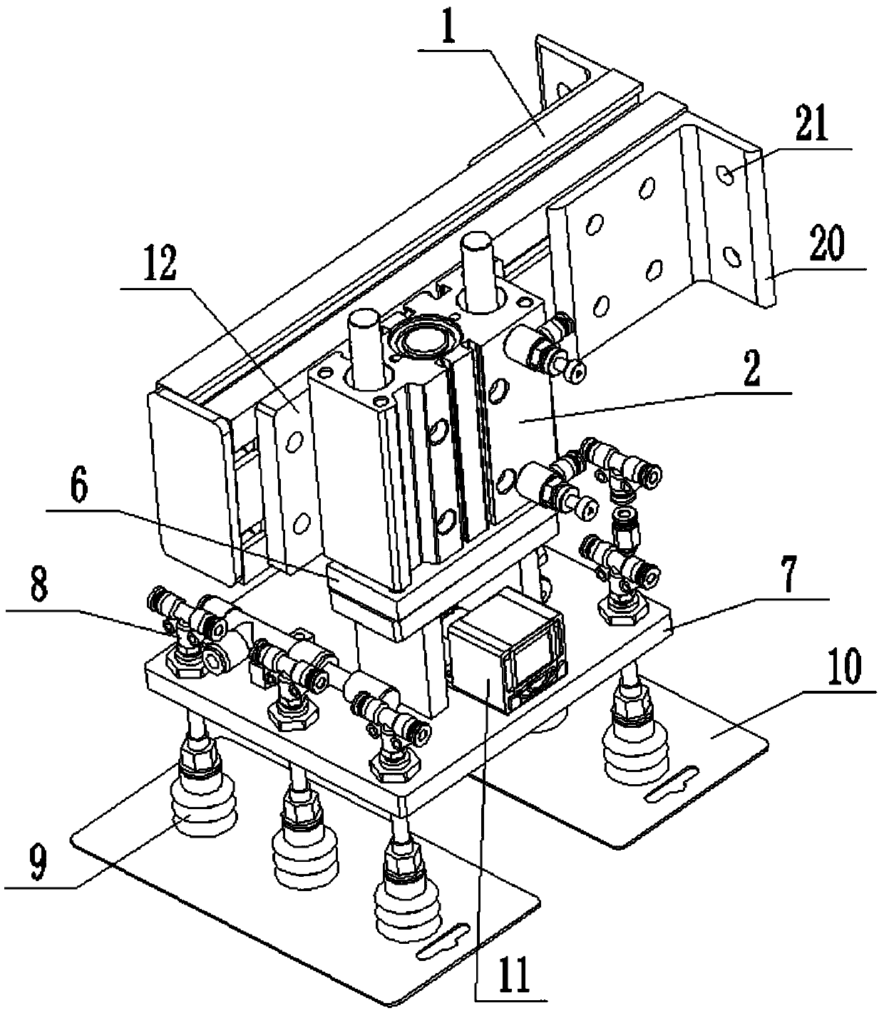 Colorful card assembling equipment and application method thereof