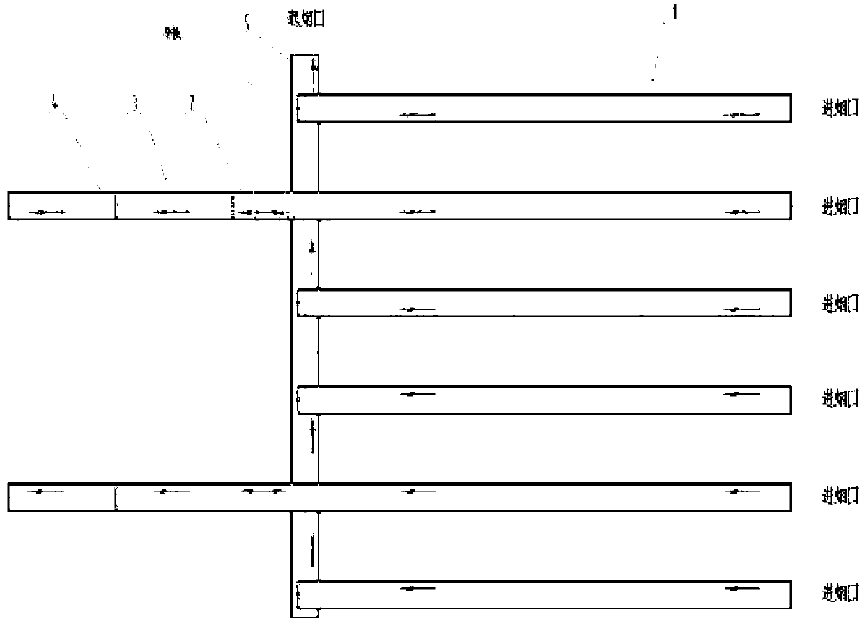 Combined full-automatic tobacco leaf selecting and selected acquiring line