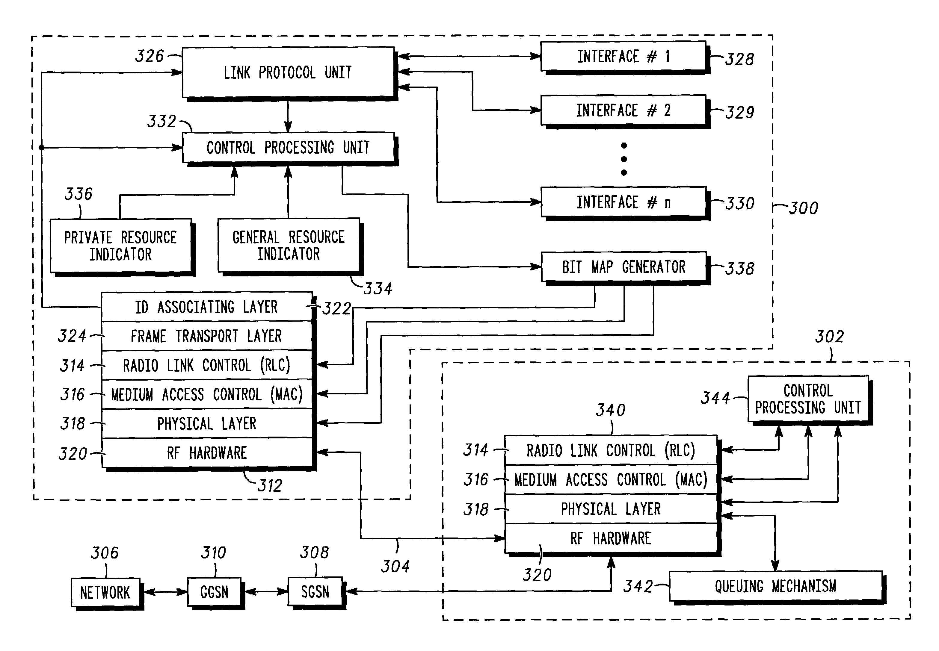 Method and apparatus for controlling multiple logical data flow in a variable data rate environment