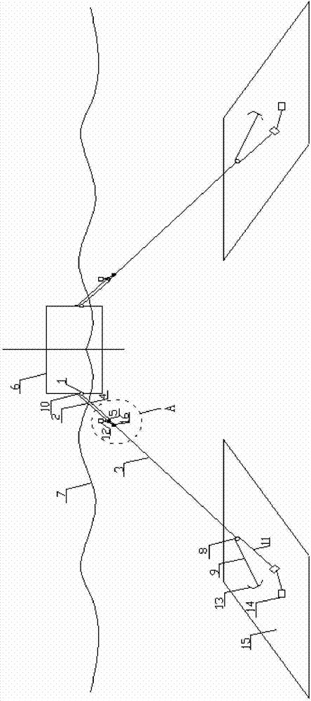 Mooring device for tension mooring system