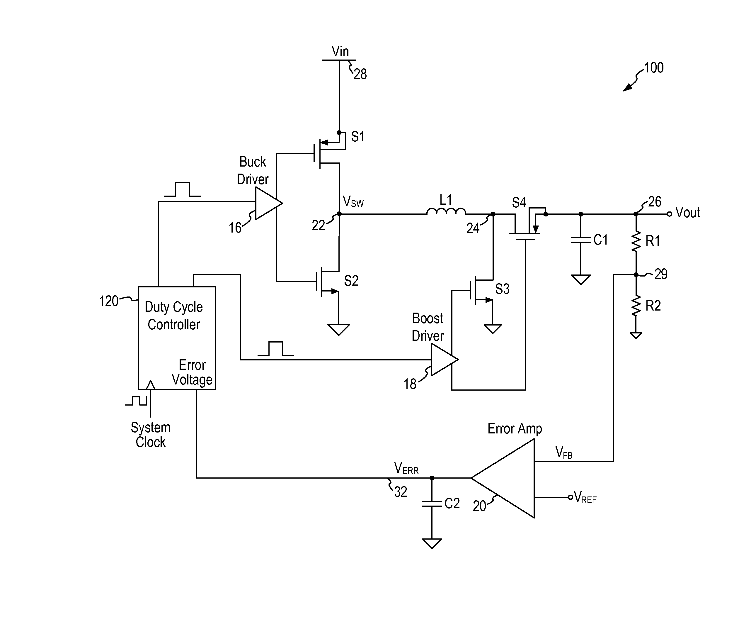 Buck-Boost Converter Using Timers for Mode Transition Control