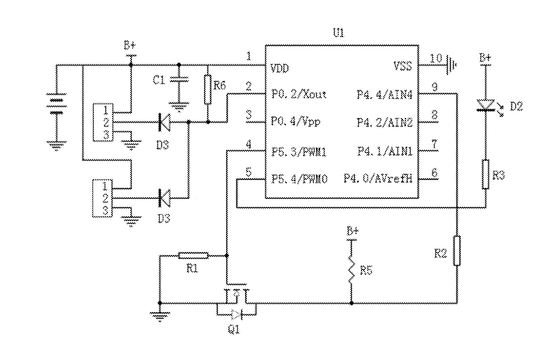 Multi-sensor control circuit and method for using the same
