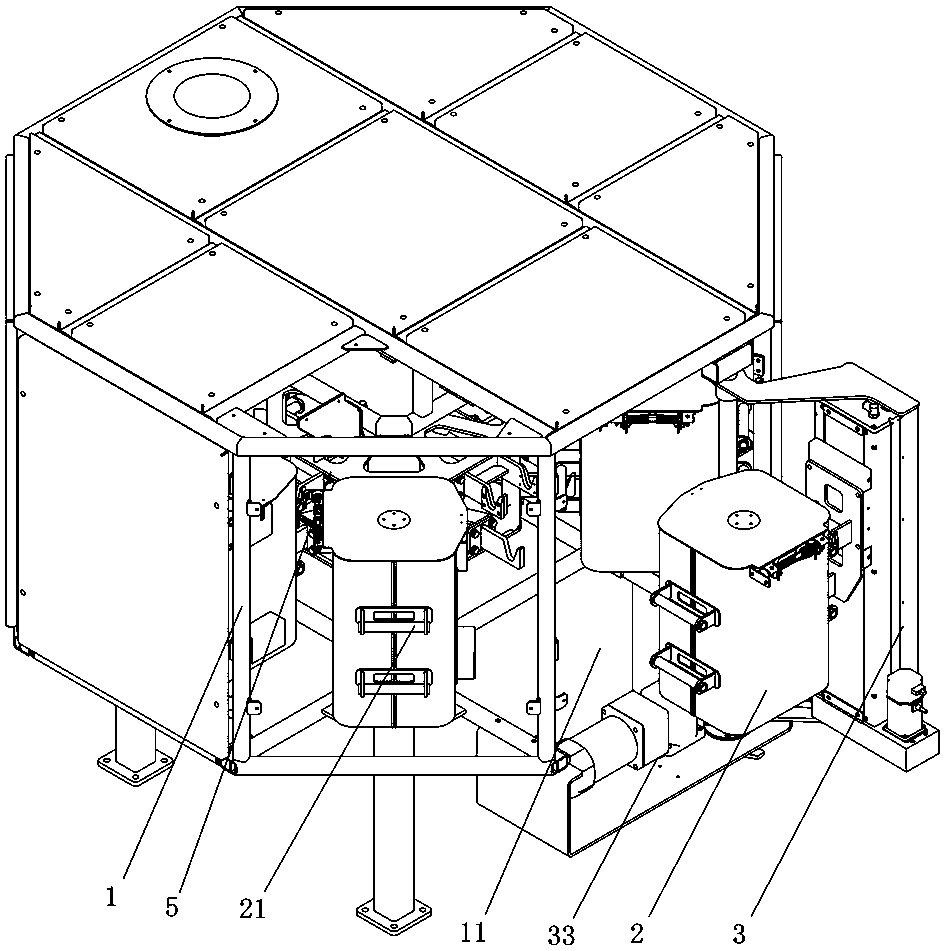A sample collection device that automatically enters and exits a sample storage barrel