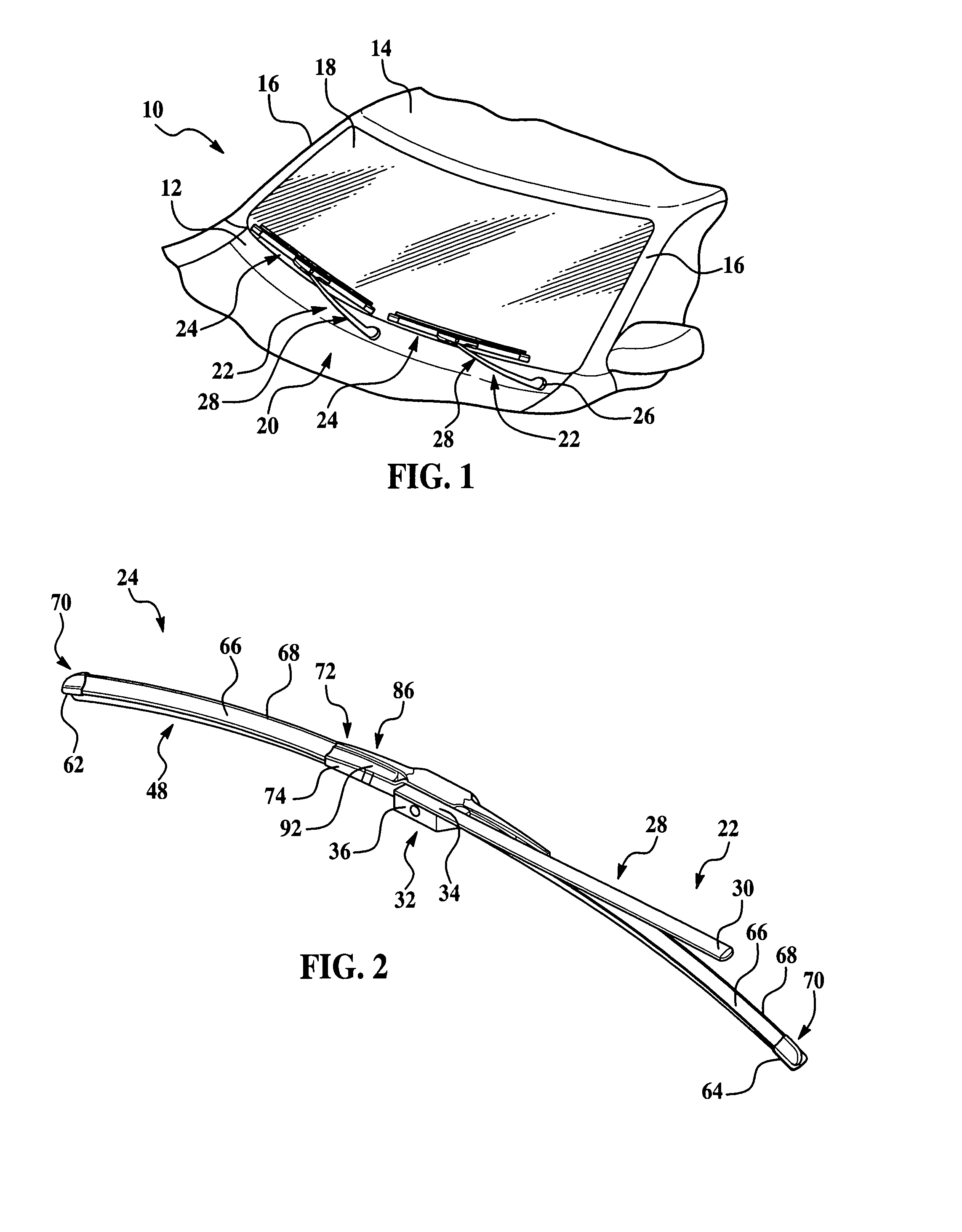 Wiper system having a pin-style wiper arm and wiper assembly