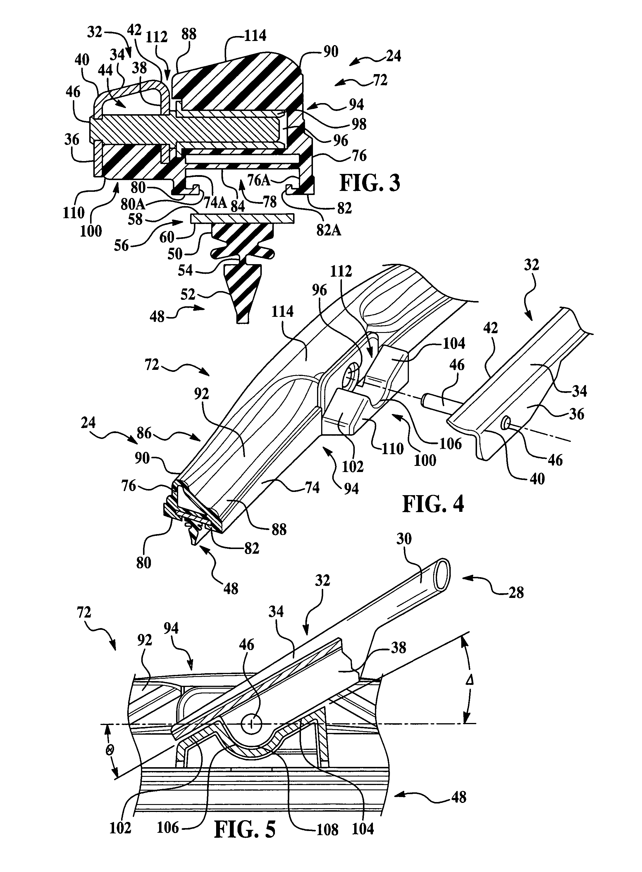 Wiper system having a pin-style wiper arm and wiper assembly