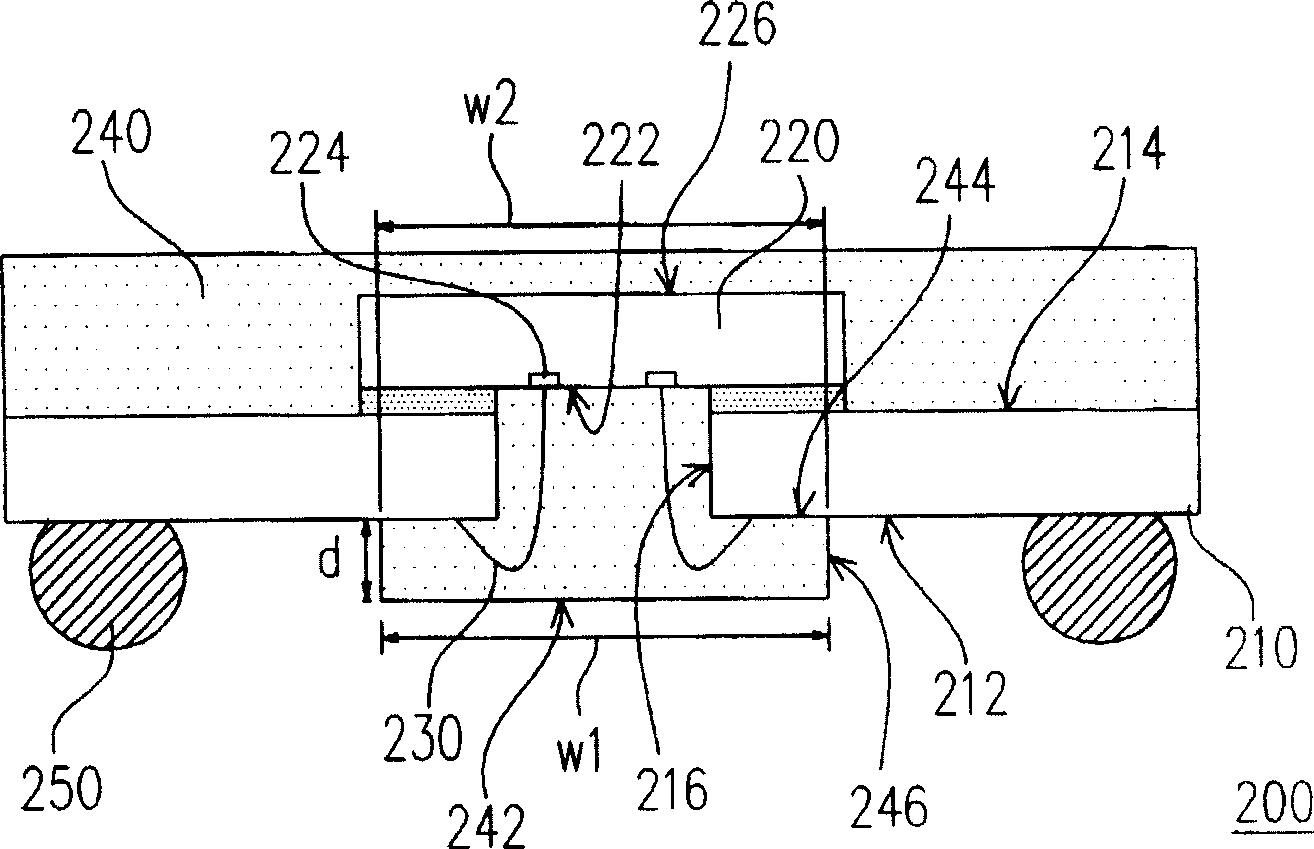 Chip packaging structure and manufacturing method therefor