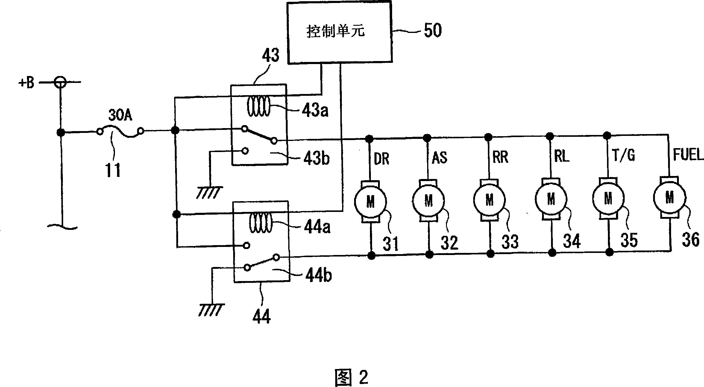 Positive and reverse rotation control circuit of electric motor