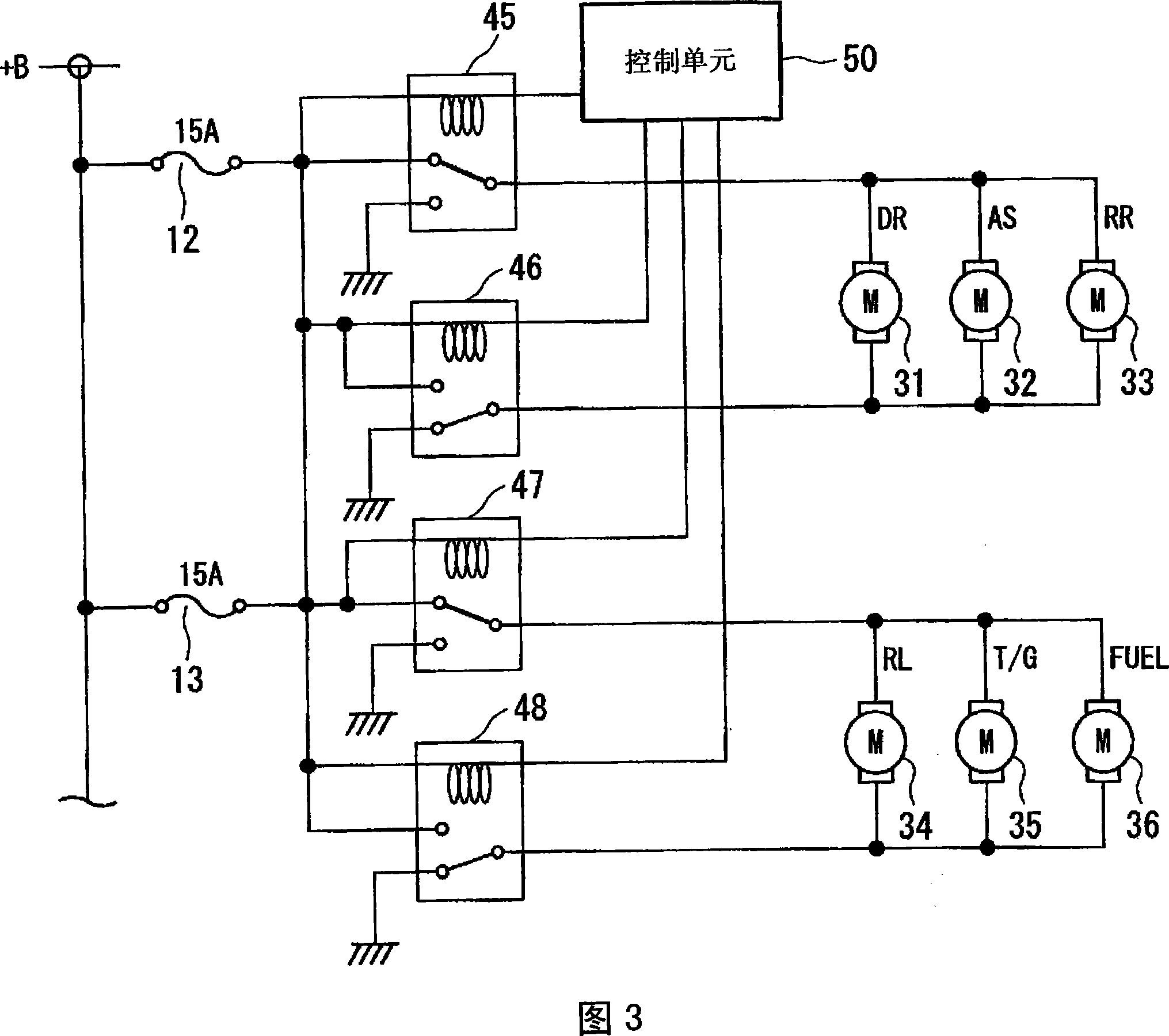 Positive and reverse rotation control circuit of electric motor