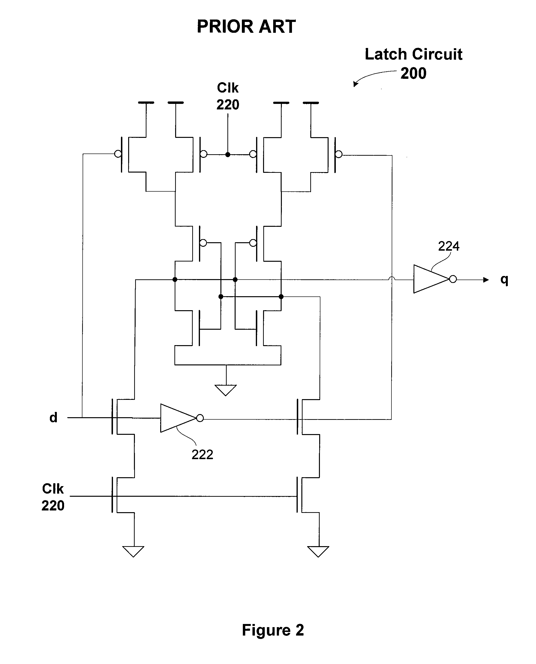 Low-Clock-Energy, Fully-Static Latch Circuit
