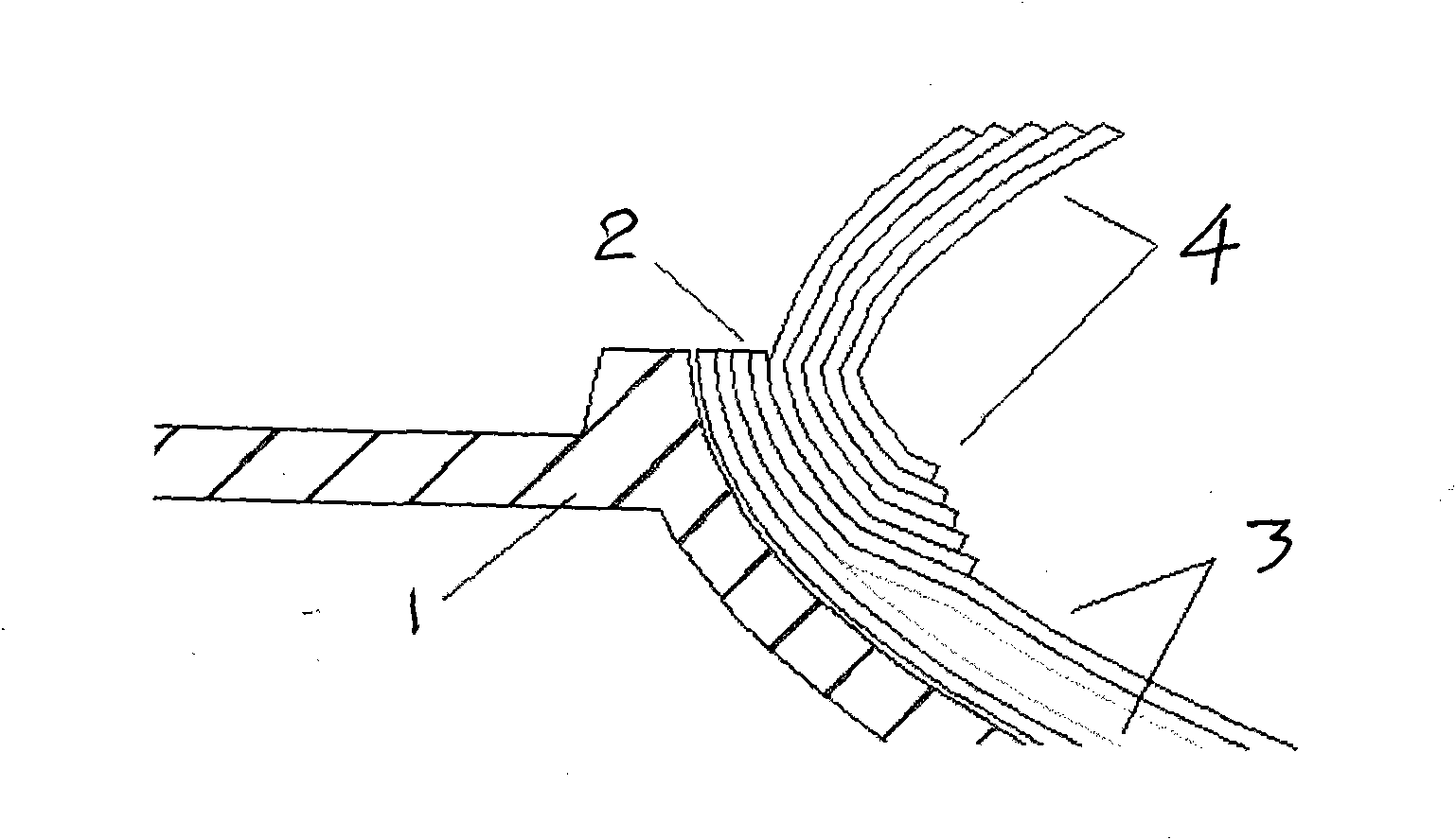 Integrated infusion molding method for front and rear edge flanges and shell of wind turbine blade
