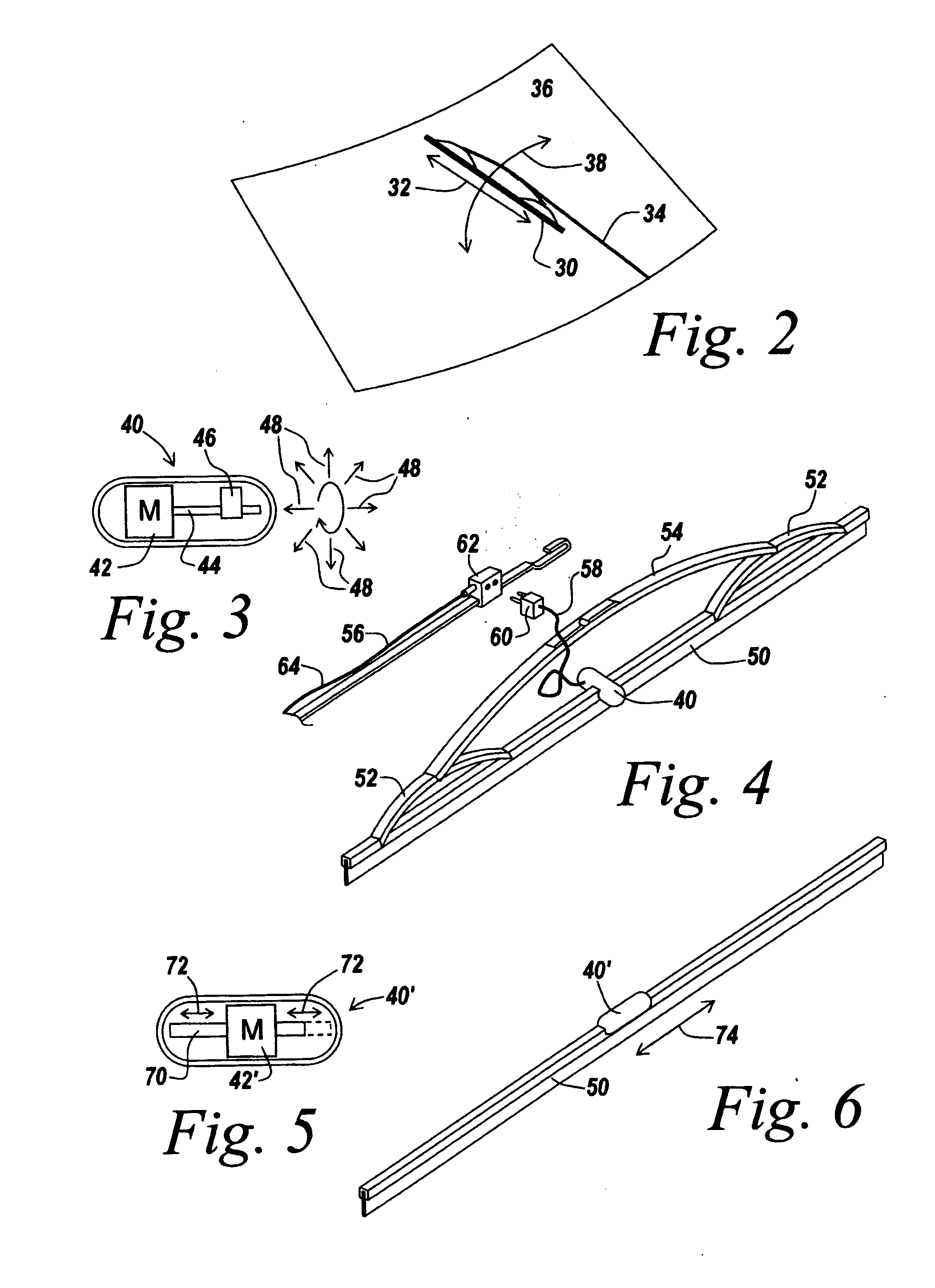 Method and apparatus for improving windshield wiper performance using a vibrating windshield wiper blade
