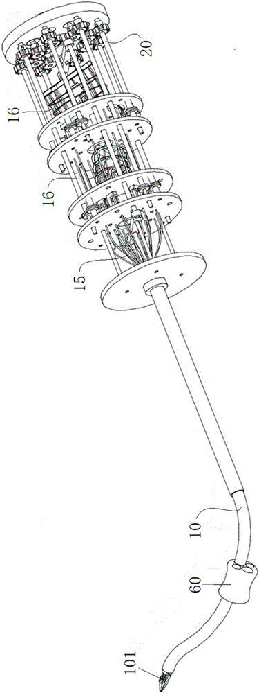 Flexible operation tool system capable of passing through natural orifice