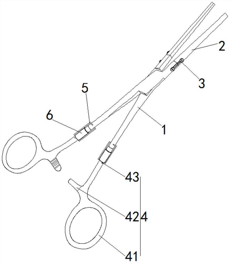 Hemostasis device for general surgery department operation