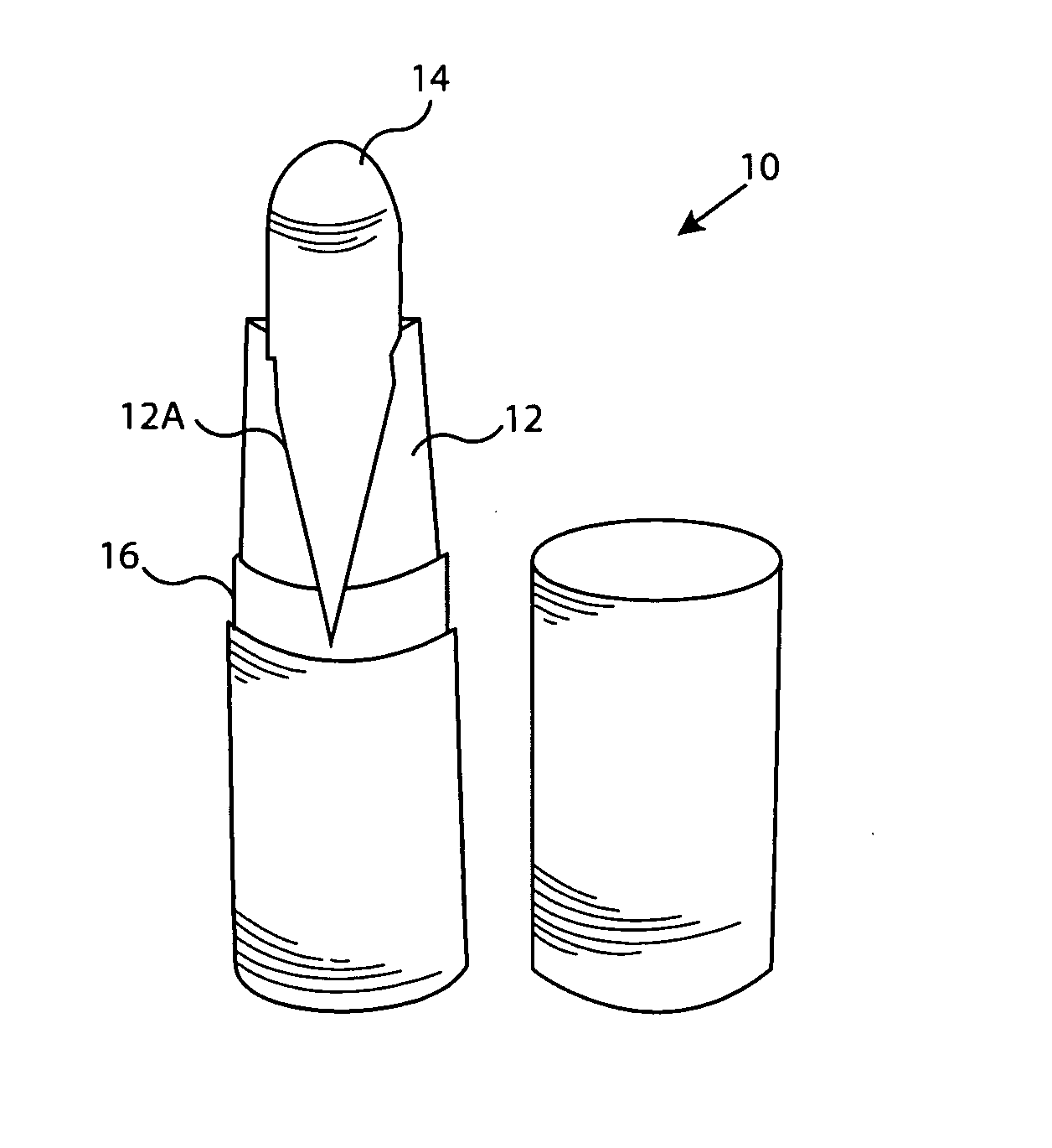 System for reducing residual material retained in a dispenser
