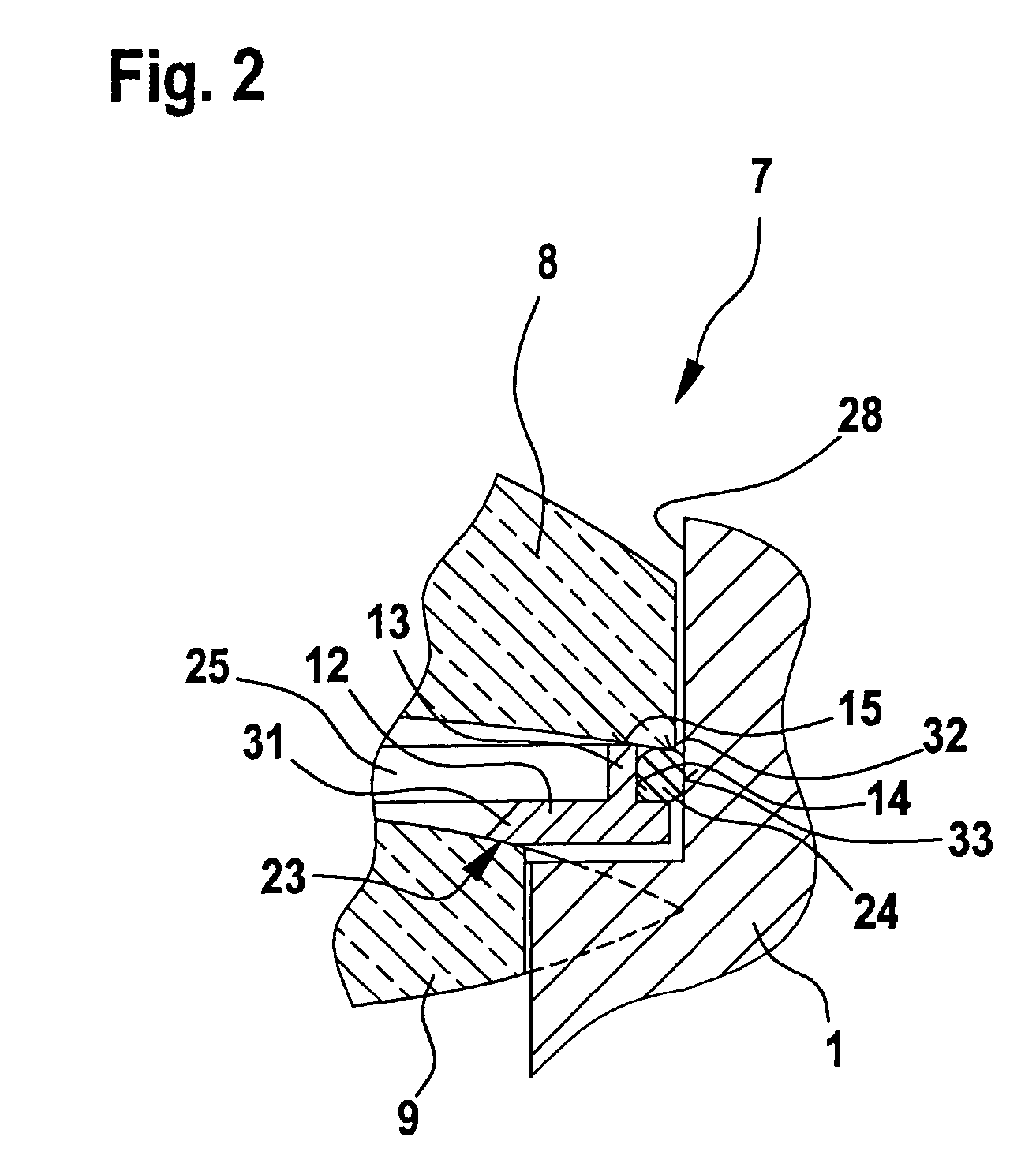 Compound lens having a sealing configuration suitable for motor vehicles