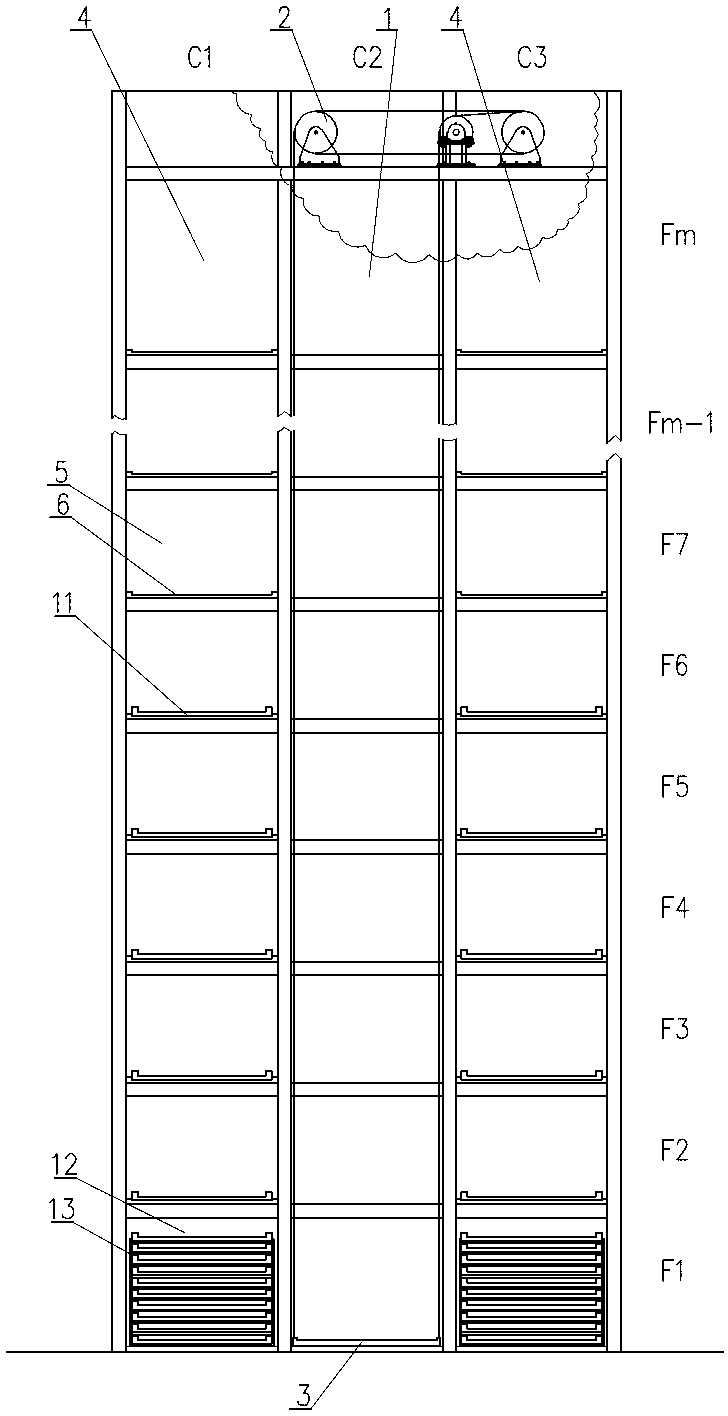 Parking equipment for temporarily storing unloaded vehicle board for later use without exchanging vehicle loading boards
