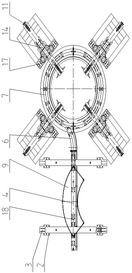 Segment mounting system applied to vertical shaft construction