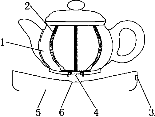 Micro-bubble heating type teapot