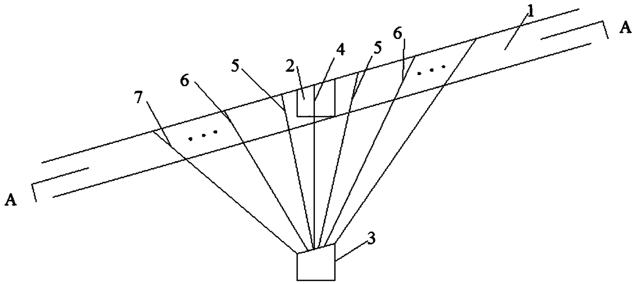 Fast tunneling method for injecting high-temperature nitrogen through drilled holes in strata