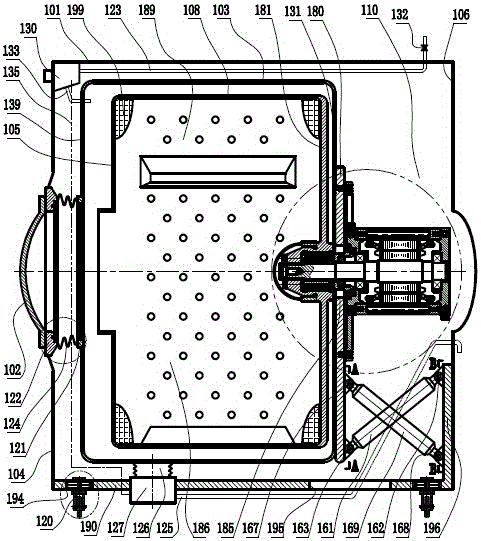 Molybdenum alloy cage motor union piston vibration elimination rinse equipment