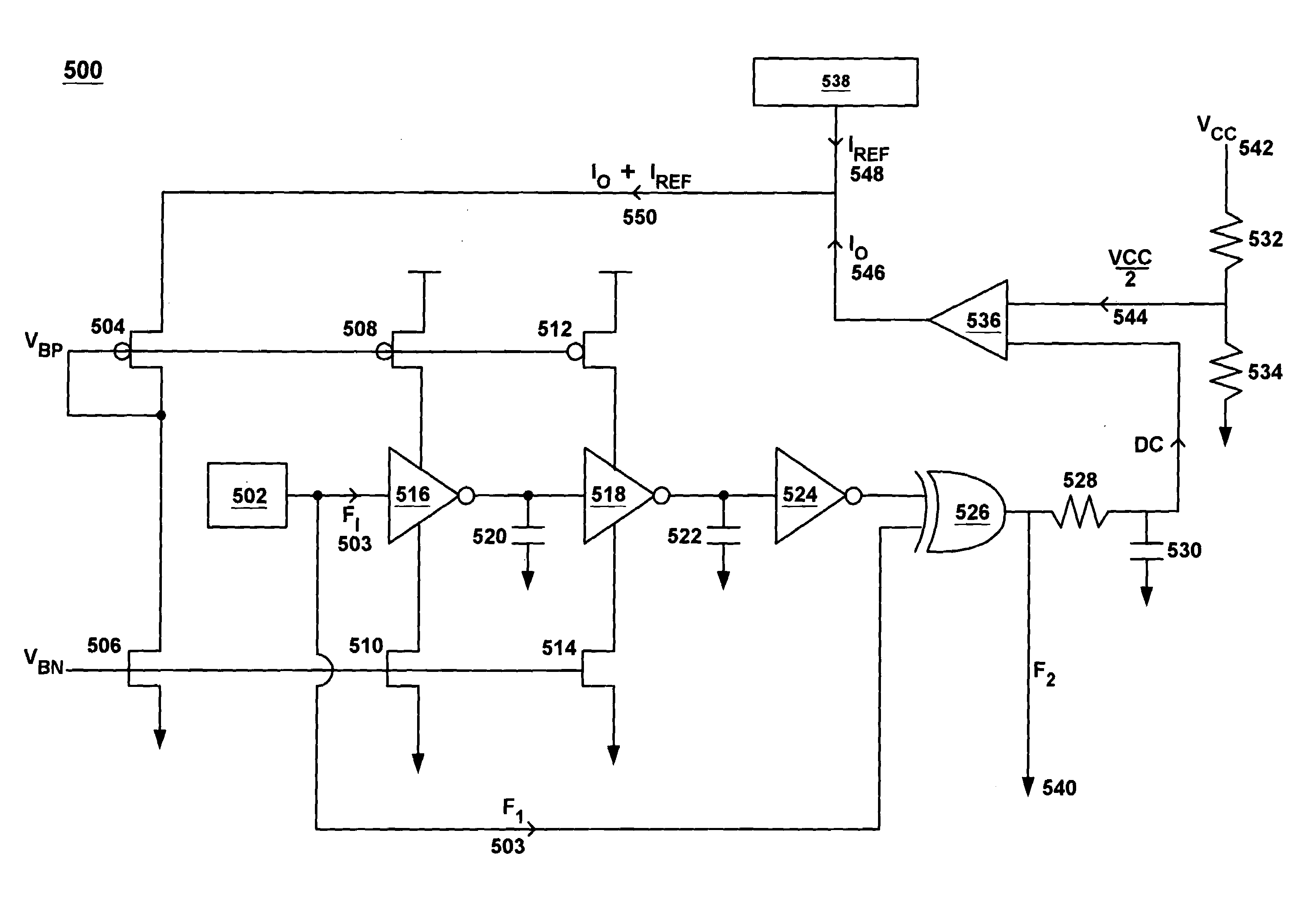 Frequency doubler circuit with trimmable current control
