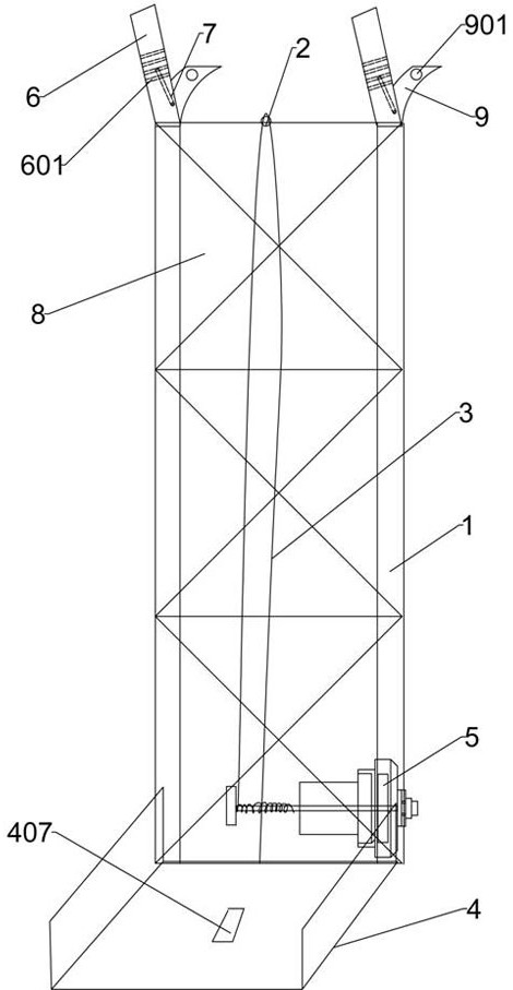 A trapezoidal construction conveying device and its use method