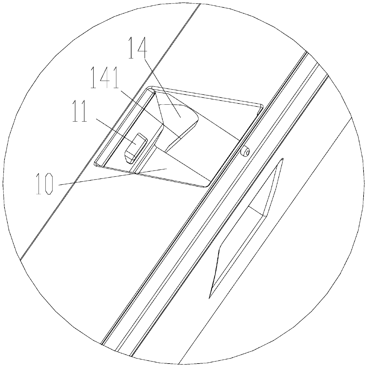 Screw cap structure and indoor unit of air conditioner provided with same