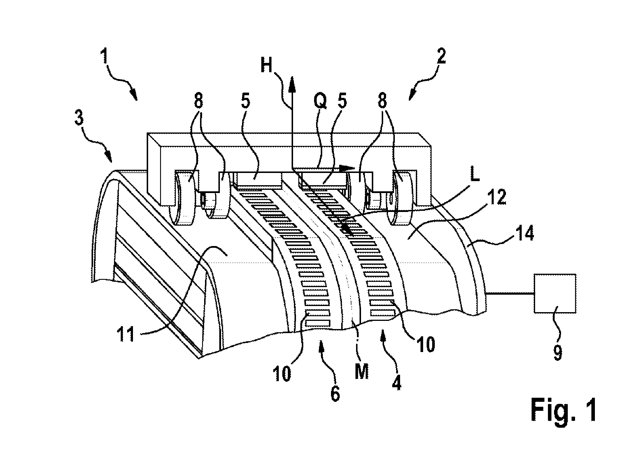 Transport device with controllable conveying element