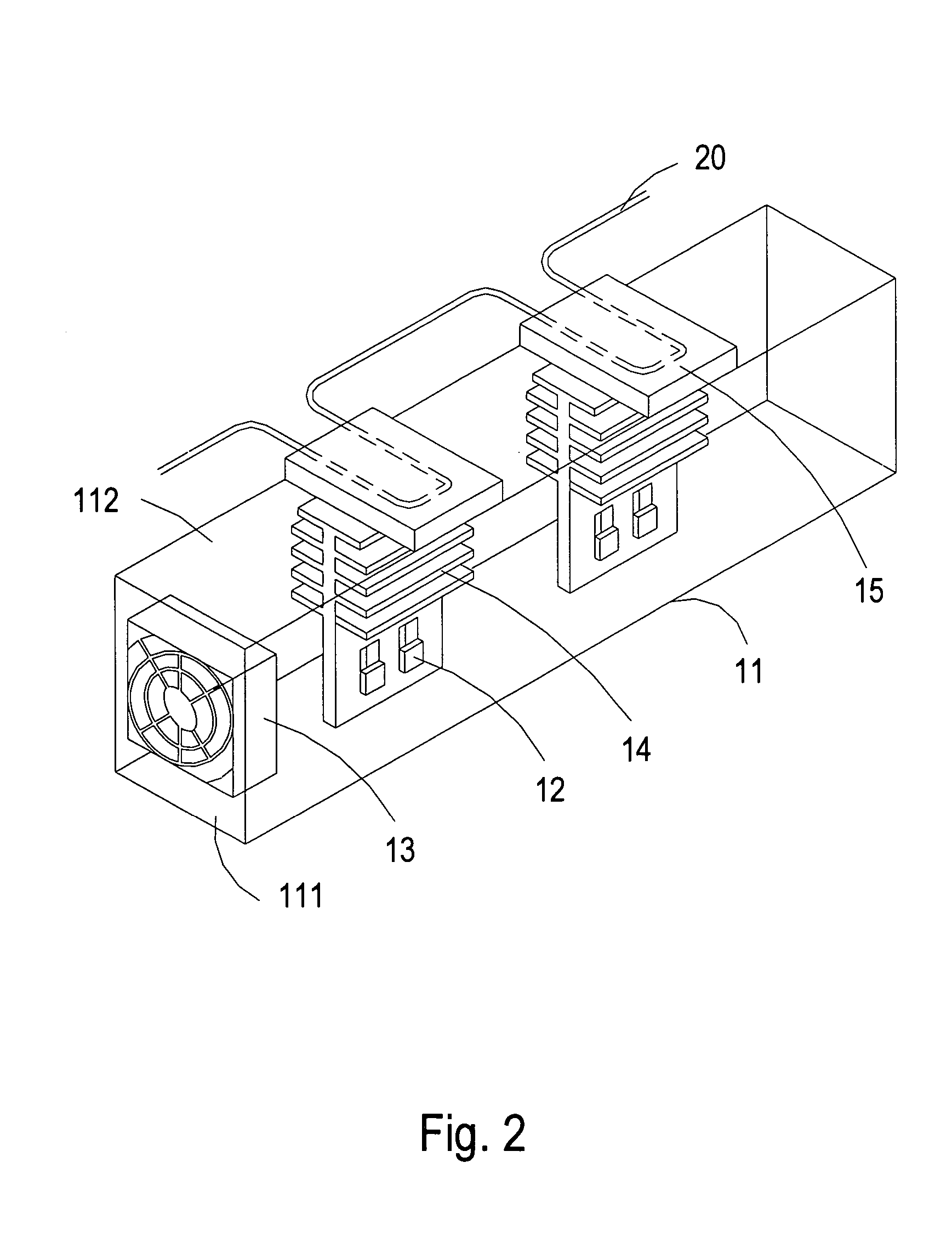Heat-dissipating module of electronic device