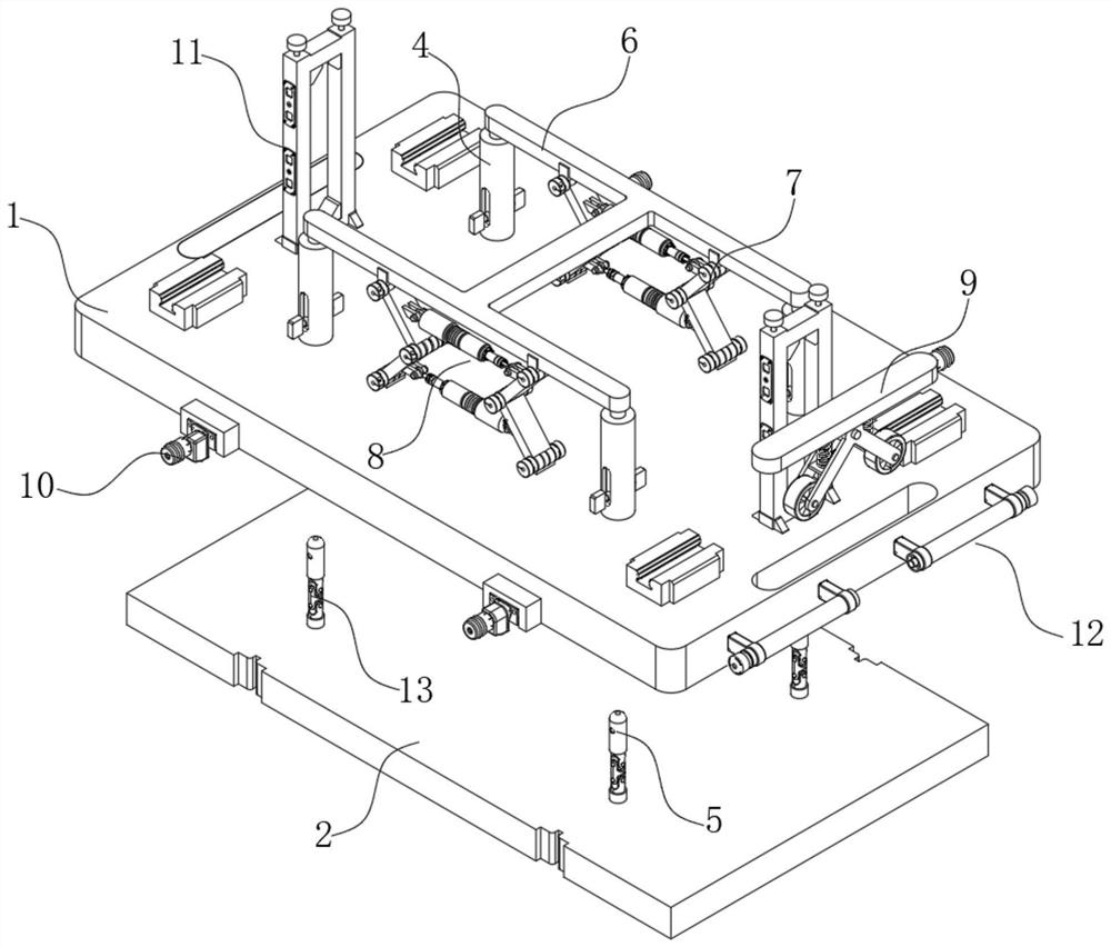 Upper die-cutting plate of die-cutting machine and die-cutting machine