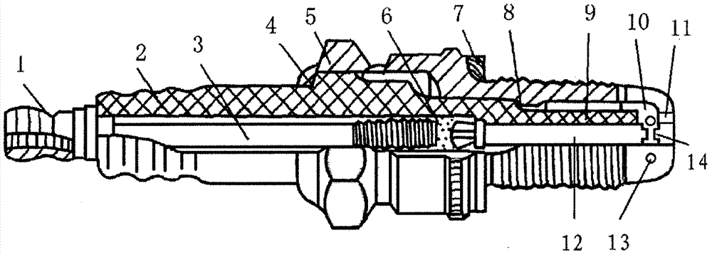 Flame-ejecting sparking plug and internal combustion engine and automobile therewith