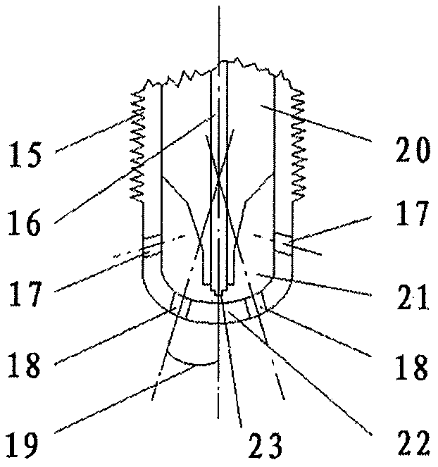 Flame-ejecting sparking plug and internal combustion engine and automobile therewith