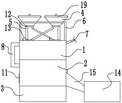 Chicken foot mixing device