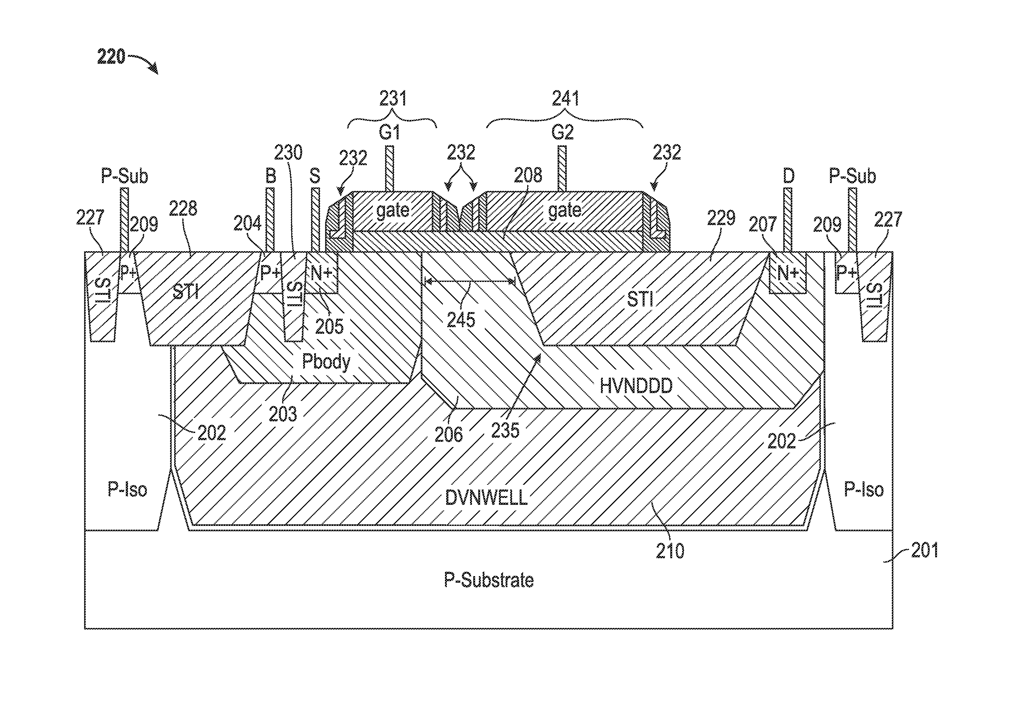 Integrated circuits with laterally diffused metal oxide semiconductor structures